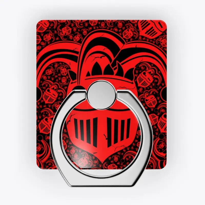 Red Jester Knight All Over Grip Ring